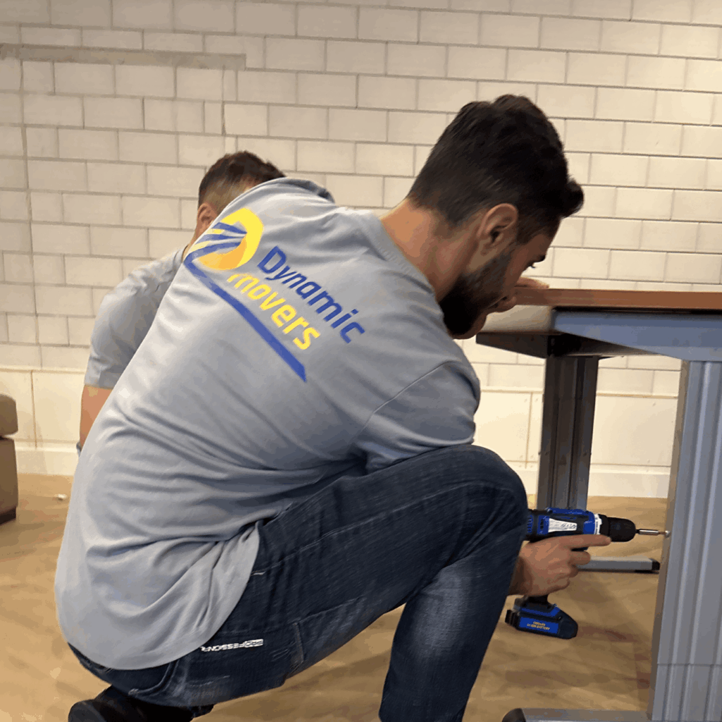 met de Montageservice van Dynamic Movers staan uw eigendommen in no-time op hun nieuwe plek